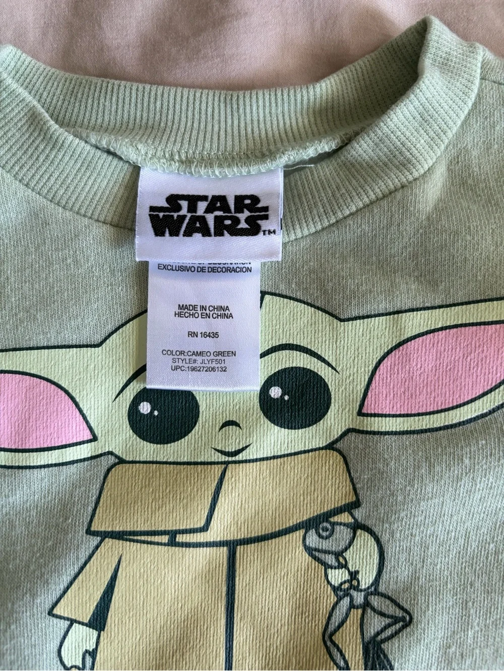 Star Wars Baby Yoda Green Kids Set